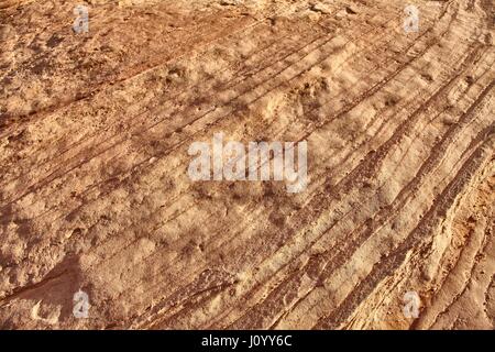 Beautiful old red stone wall texture background Stock Photo