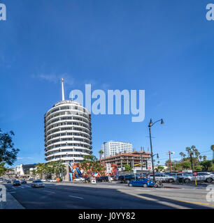 Los Angeles, California: Capitol Records Building located at 1750 Vine ...