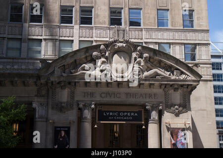 The Lyric Opera in Chicago, USA Stock Photo