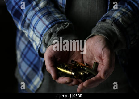 sleeves weapon in a hands Stock Photo