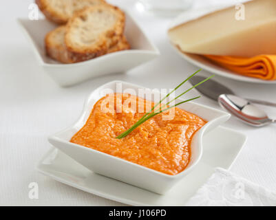 Almogrote, a typical sauce form the Canary Islands, Spain Stock Photo