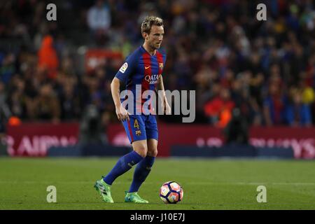 Ivan Rakitic (Barcelona), APRIL 15, 2017 - Football / Soccer : Spanish 'La Liga Santander' match between FC Barcelona 3-2 Real Sociedad at the Camp Nou stadium in Barcelona, Spain. (Photo by Mutsu Kawamori/AFLO) [3604] Stock Photo