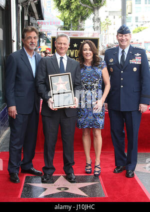 Hollywood, Ca. 17th Apr, 2017. Joe Mantegna, Gary Sinise, Patricia Heaton, USAF General Robin Rand, At Gary Sinise Honored With Star On The Hollywood Walk Of Fame At The Hollywood Walk Of Fame In California on April 17, 2017. Credit: Fs/Media Punch/Alamy Live News Stock Photo