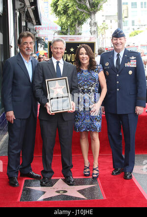 Hollywood, Ca. 17th Apr, 2017. Joe Mantegna, Gary Sinise, Patricia Heaton, USAF General Robin Rand, At Gary Sinise Honored With Star On The Hollywood Walk Of Fame At The Hollywood Walk Of Fame In California on April 17, 2017. Credit: Fs/Media Punch/Alamy Live News Stock Photo