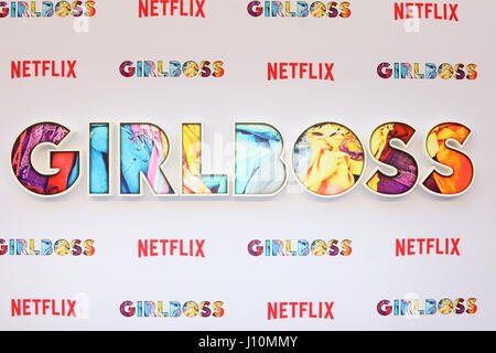 Los Angeles, California, USA. 17th Apr, 2017. ''Girlboss'' Emblem at the ''Girlboss'' premiere screening at ArcLight Theater on April 17, 2017 in Los Angeles, CA Credit: Kathy Hutchins/via ZUMA Wire/ZUMA Wire/Alamy Live News