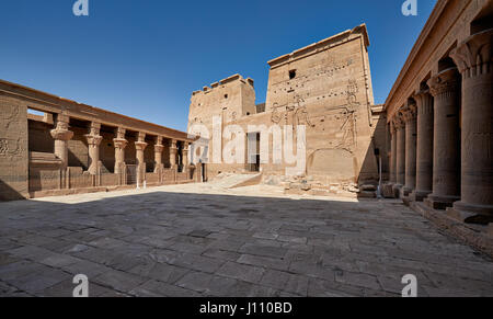 the ptolemaic temple of Isis from Philae, Aswan, Egypt, Africa Stock Photo