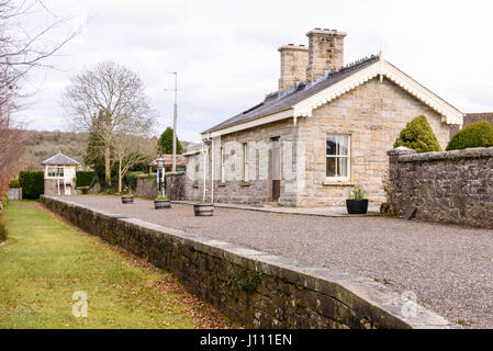 Belcoo railway signalman's house, now a private residence. Stock Photo