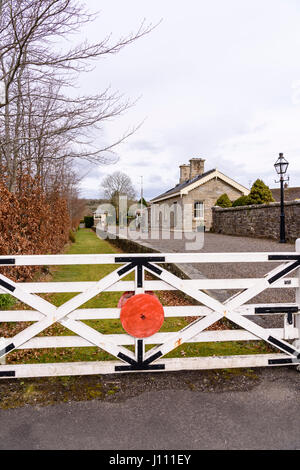 Belcoo railway signalman's house, now a private residence. Stock Photo