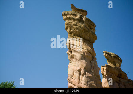 El Picuezo and La Picueza rocks in Autol, La Rioja, Spain. Stock Photo