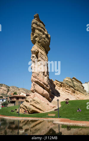 El Picuezo and La Picueza rocks in Autol, La Rioja, Spain. Stock Photo