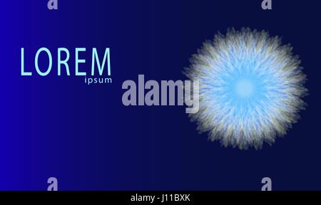 Abstract design on dark blue background Stock Vector