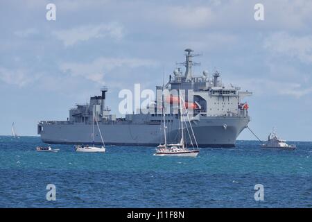 RFA Argus (135) is a ship of the Royal Fleet Auxiliary Stock Photo