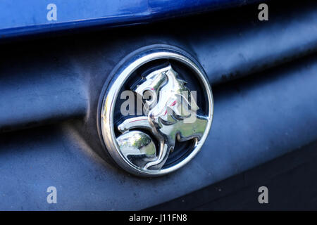 Detail of the HoldenVolt car in Sydney, Australia. It is plugin hybrid car manufactured by General Motors. Stock Photo