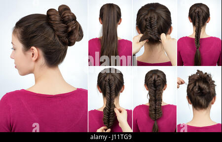 Fish tail plait hi-res stock photography and images - Alamy