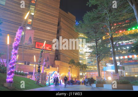 People visit Dream Mall in Kaohsiung Taiwan. Dream Mall is the largest shopping mall in Taiwan and the largest in East Asia. Stock Photo