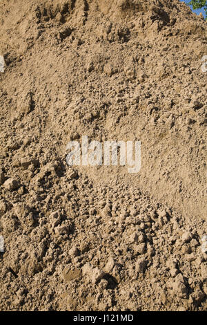 Close-up of a mound of construction sand Stock Photo