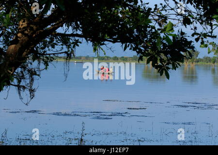 A scenario of Tanguar Haor also called Tangua Haor. Sunamganj,Bangladesh. Stock Photo