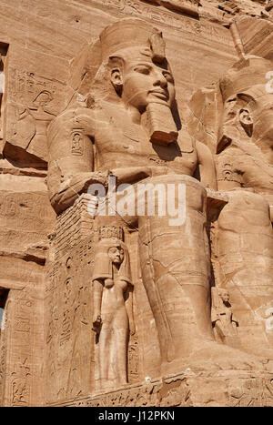 Großer Tempel Ramses’ II. , Abu Simbel, Aegypten, Afrika |Great Temple of Ramesses II, Abu Simbel temples, Egypt, Africa| Stock Photo