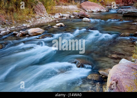 Late Afternoon at the Virgin River Valley Stock Photo