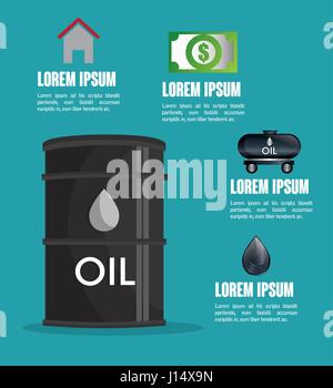 oil prices infographics icon Stock Vector