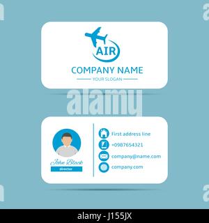 Business card template Stock Vector