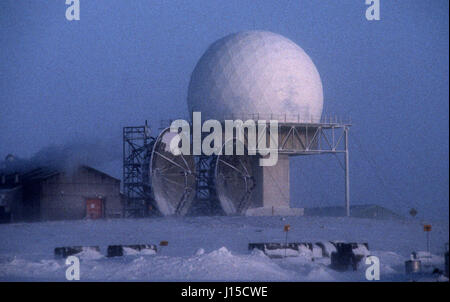 Cambridge Bay Distant Early Warning radar station. Known as the DEW ...