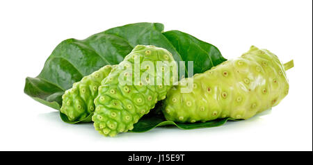 Exotic Fruit - Noni isolated on the white background. Stock Photo