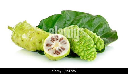 Exotic Fruit - Noni isolated on the white background. Stock Photo