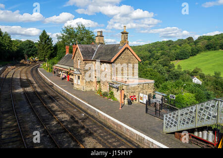 Highley railway station on the Severn Valley Railway, Highley, Shropshire, England, UK. Stock Photo