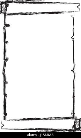 monochrome sketch contour of canvas textile Stock Vector