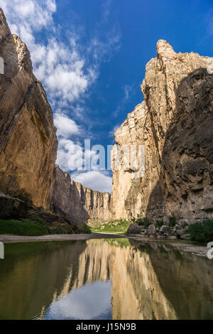 Santa Elena canyon, Rio Grande river, Big Bend National Park, Texas. Stock Photo