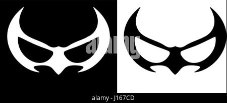 Vector set of super hero mask Stock Vector