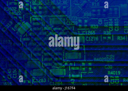 Abstract pcb circuits Stock Photo