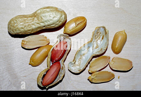 Peanuts (arachis hypogaea) Stock Photo