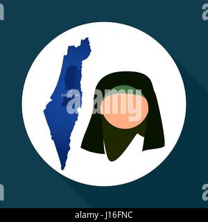 Israel concept with icon design, vector illustration 10 eps graphic. Stock Vector