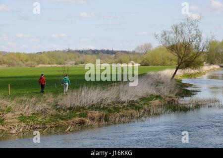 View River Great Ouse, Felmersham, Bedfordshire Stock Photo