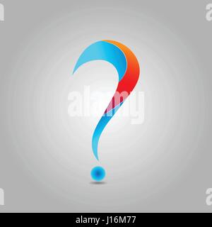 Colored question mark Stock Vector
