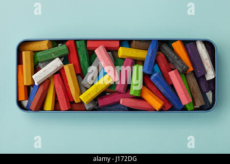 Colorful crayons Stock Photo