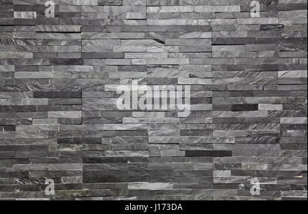real slate brick interior wall background Stock Photo