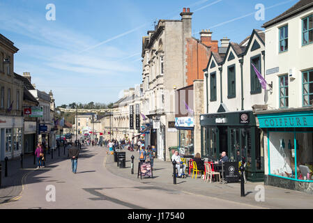 The High Street in Chippenham, Wiltshire, England UK Stock Photo