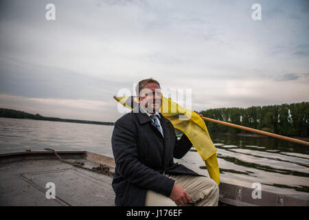 April 15, 2017 - Celebrating second anniversary of Liberland while going to Liberland. Building a new country called Liberland. 2nd anniversary of the country (14-16th April, 2017, Liberland, Hungary, Serbia).It has about 500 000 members and supporters. The trip to Liberland itself was followed by croatian police all the time as .they don't respect Liberland and feels like it's a part of their country even it is politically not.Photo series contains the whole process including the official conferenses, citizenship recieving, personal moments with .president's family and trip to Liberland. (C Stock Photo