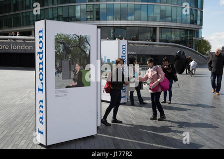 London, UK. 18th Apr, 2017. I am London photographic exhibition by City Hall Credit: Keith Larby/Alamy Live News Stock Photo
