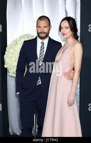 Jamie Dornan And Dakota Johnson At The Los Angeles Premiere Of 'fifty 