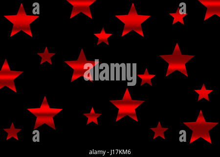 Horizontal striped stars Stock Photo