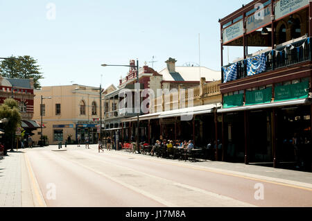 FREMANTLE, AUSTRALIA - October 26, 2016: Market Street is the commercial center popular to locals and tourists Stock Photo