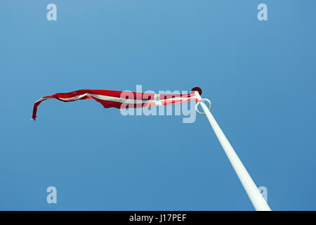 Flag of Denmark in the wind - DANNEBROG