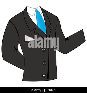 Business suit with tie Stock Vector