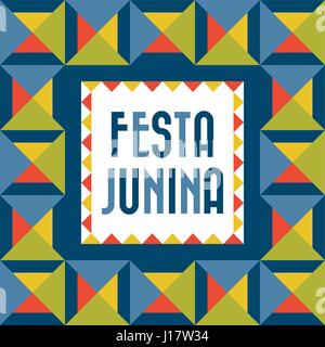 A vector illustration of festa junina poster design Stock Vector