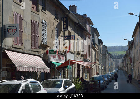 Bourganeuf in the Creuse department in the Nouvelle-Aquitaine region in central France. Stock Photo