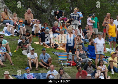 hippy festival love in Miami Florida USA people dressed as 1960's hippies wearing  hippy cloths Stock Photo